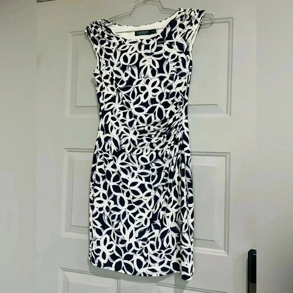 Ralph Lauren Blue and White Dress size 4P